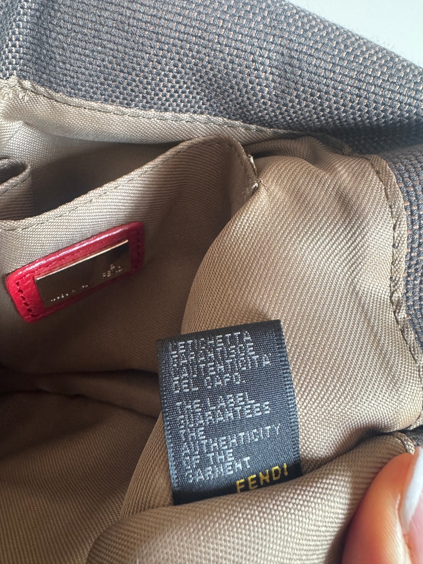Fendi zucca canvas bag