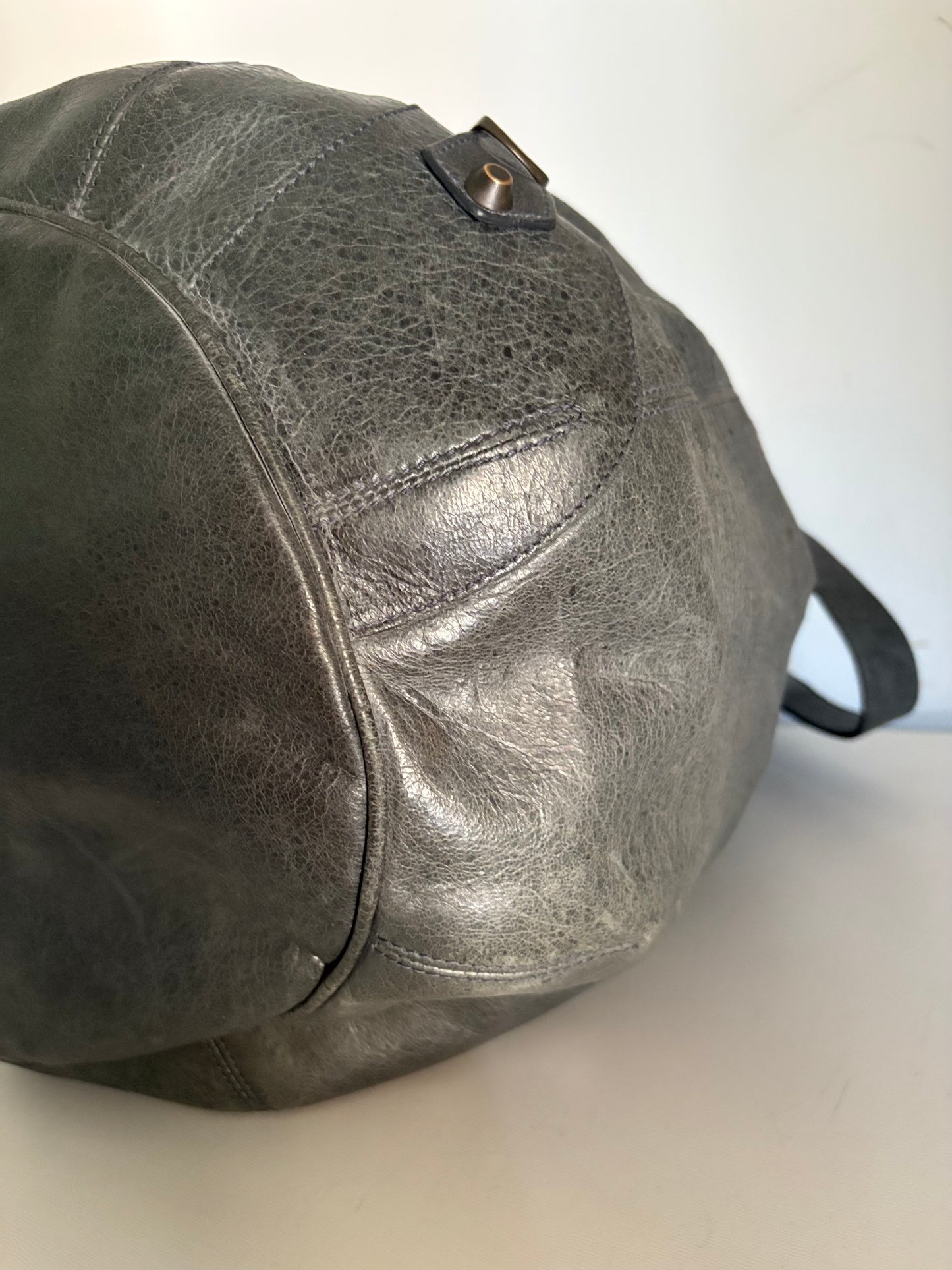 Balenciaga pompon bucket bag