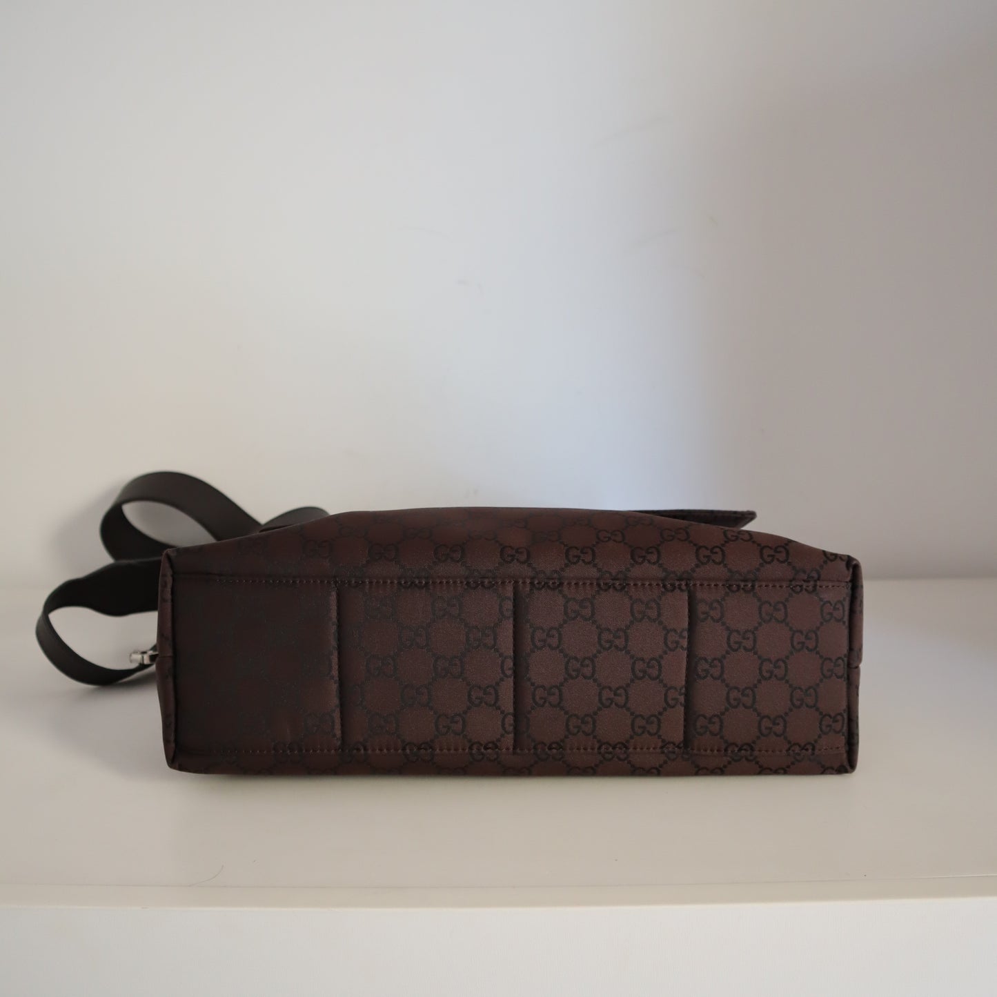 Borsa a tracolla Gucci marrone in monogram GG