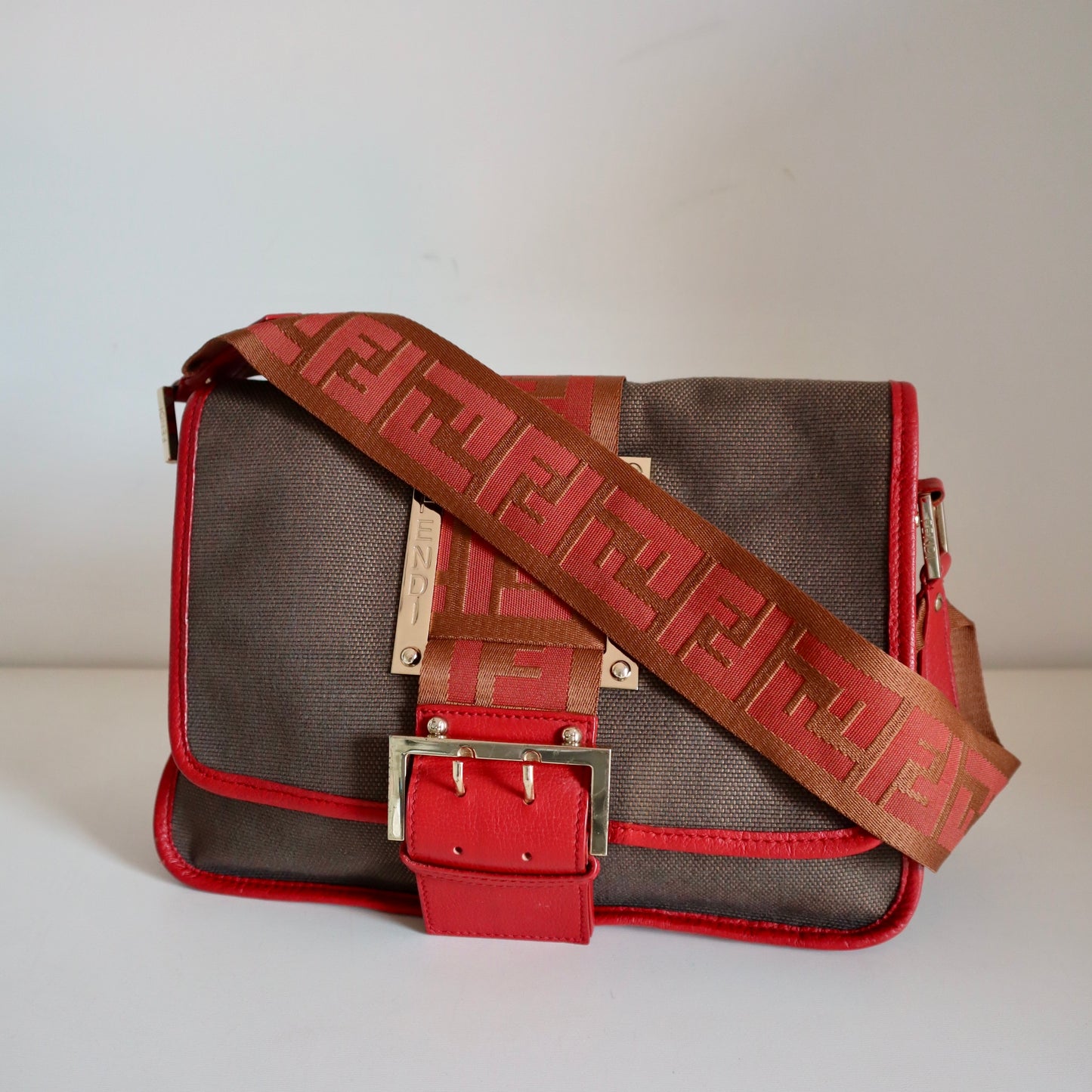 Fendi zucca canvas bag