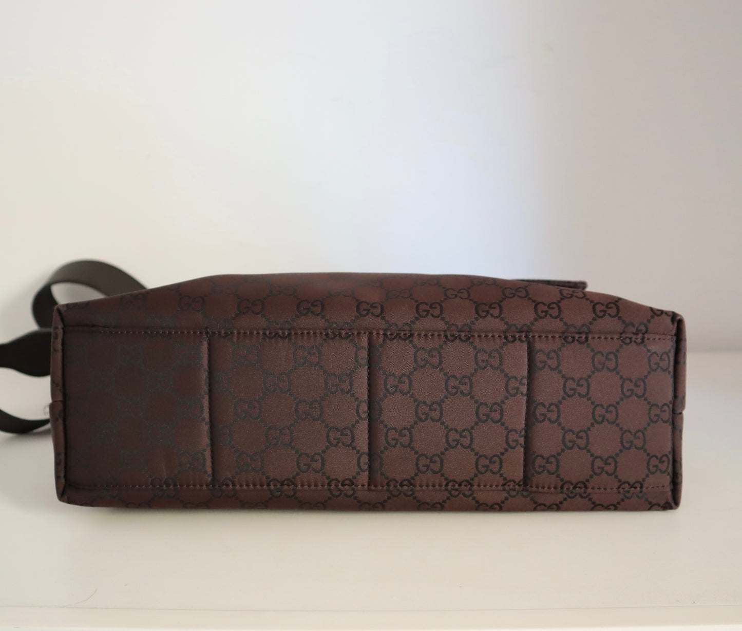 Borsa a tracolla Gucci marrone in monogram GG