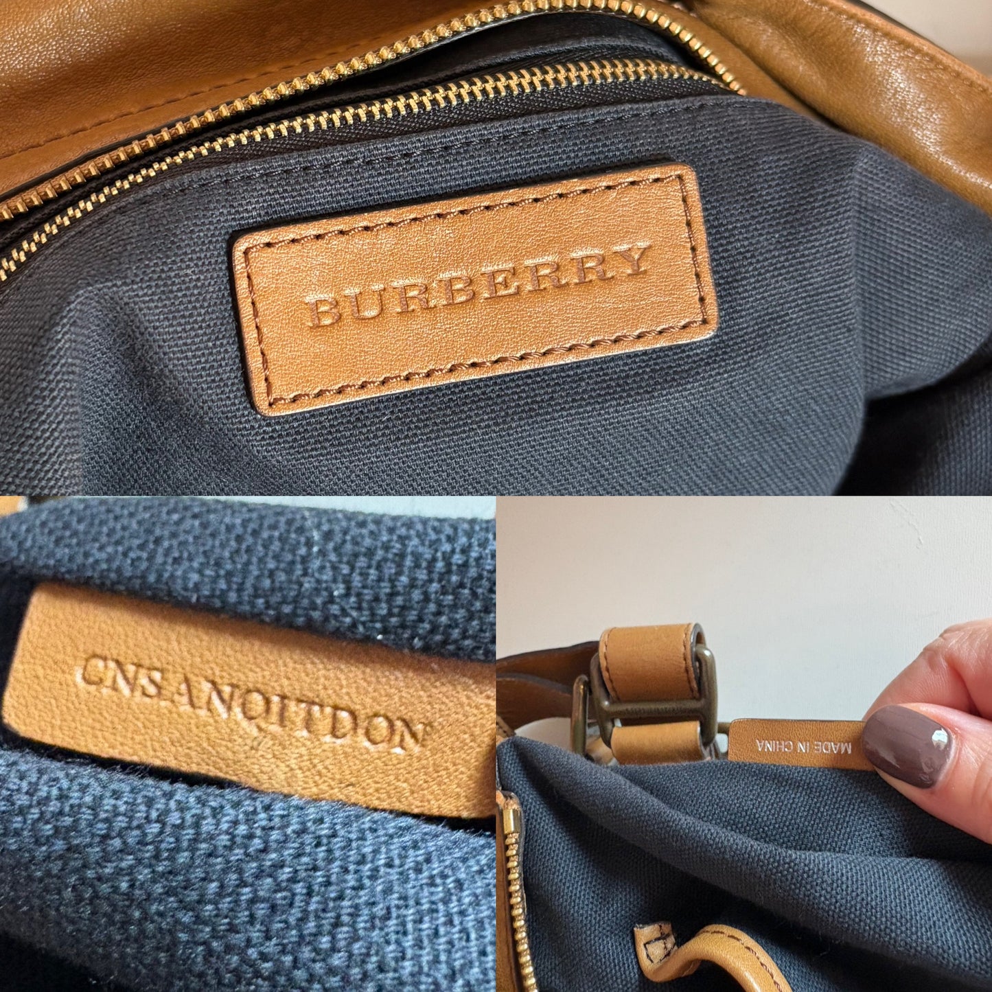 Burberry House check hobo