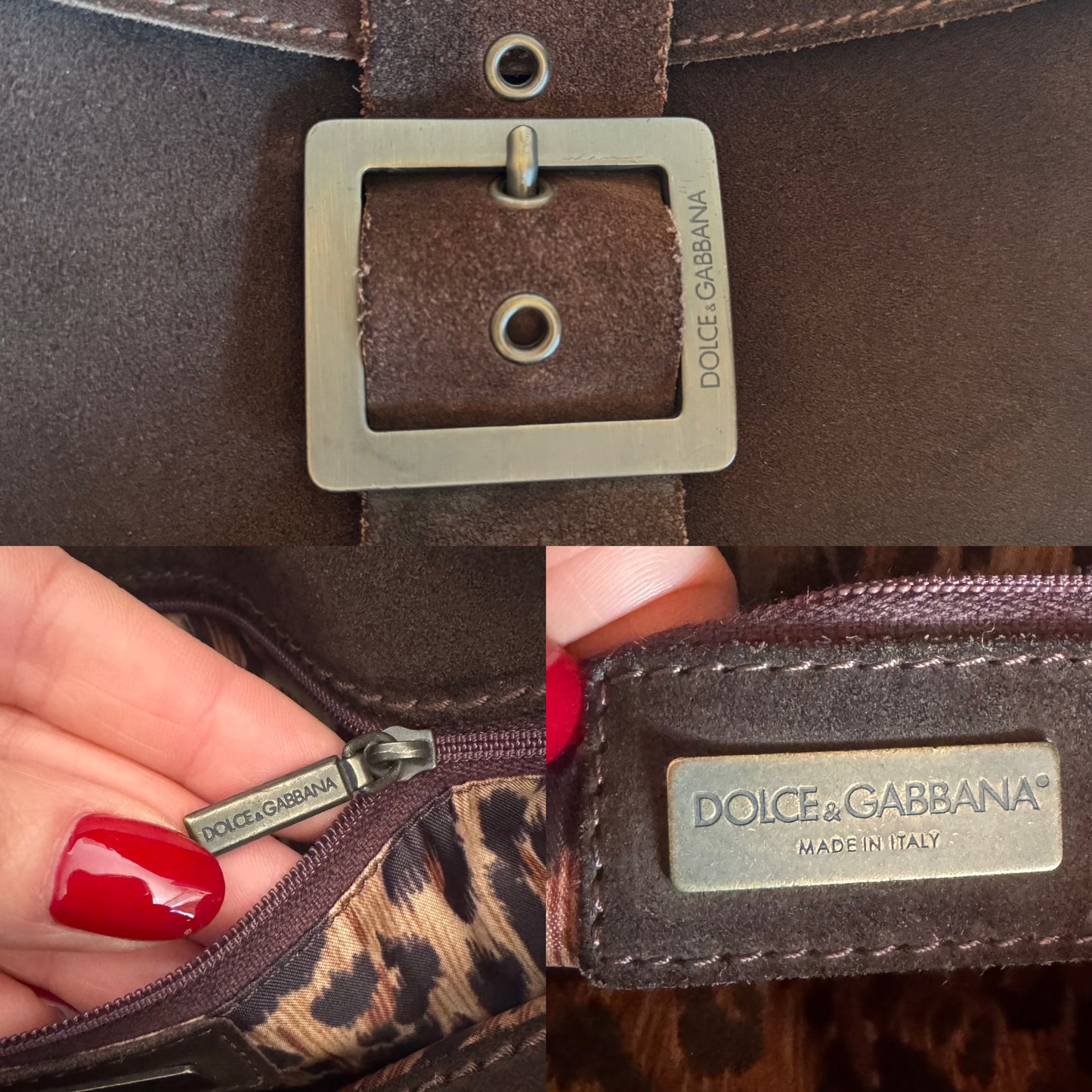 Dolce & Gabbana suede bag