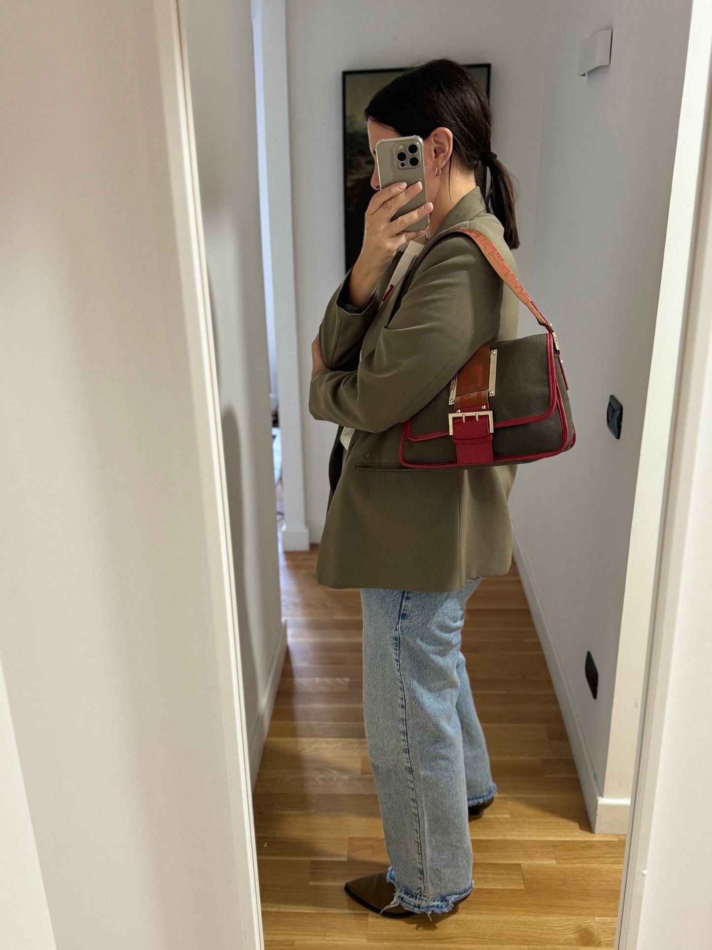 Fendi zucca canvas bag