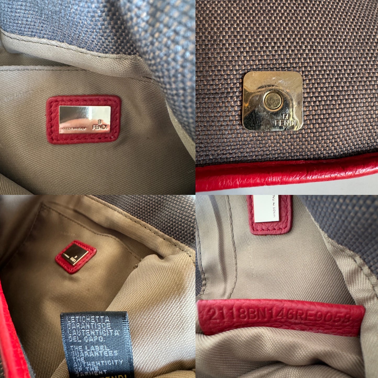 Fendi zucca canvas bag