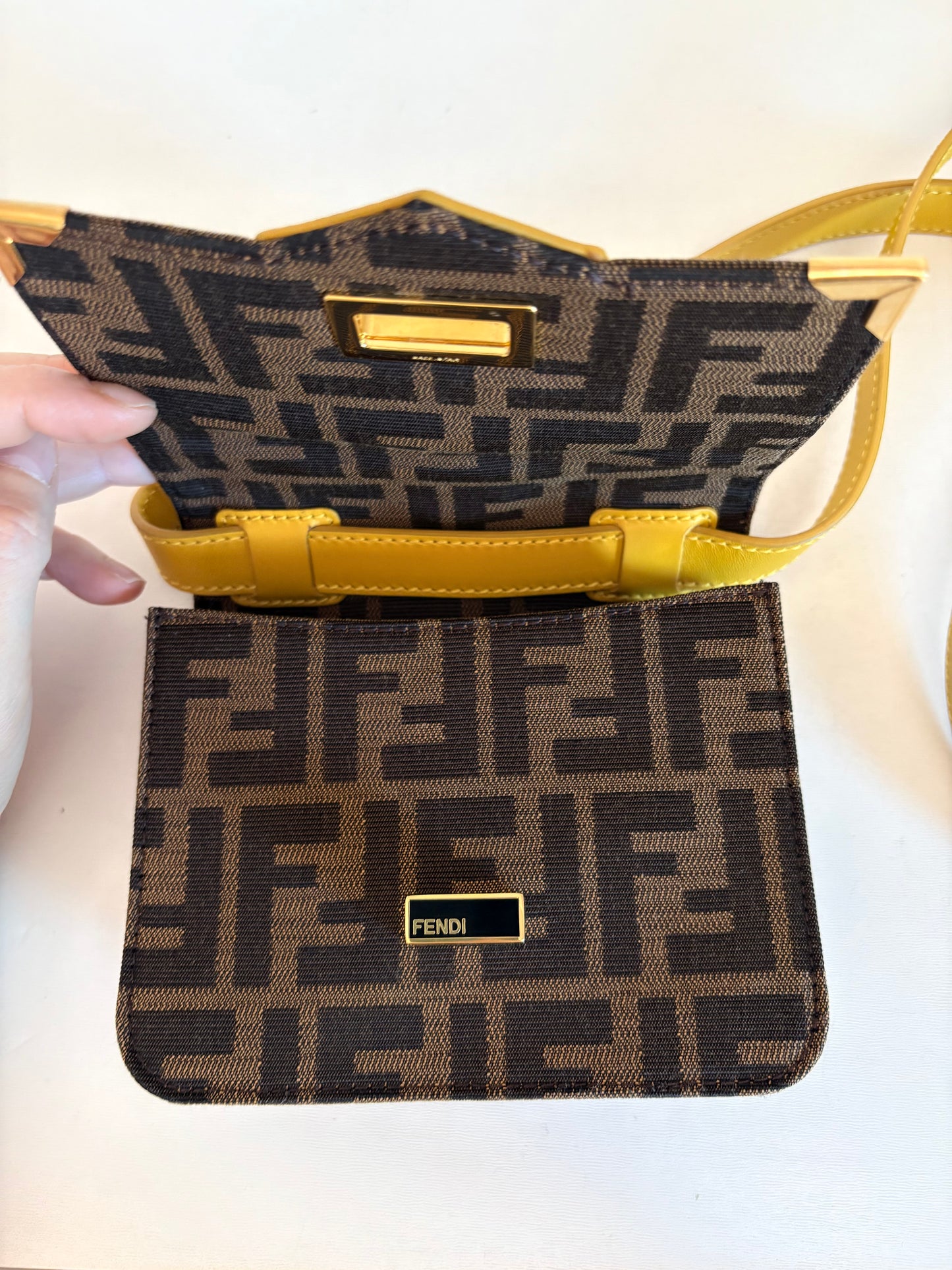 Fendi zucca crossbody mini bag